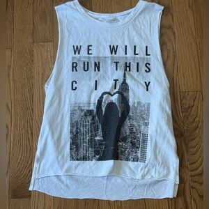 Abercrombie & Fitch White Graphic Tank